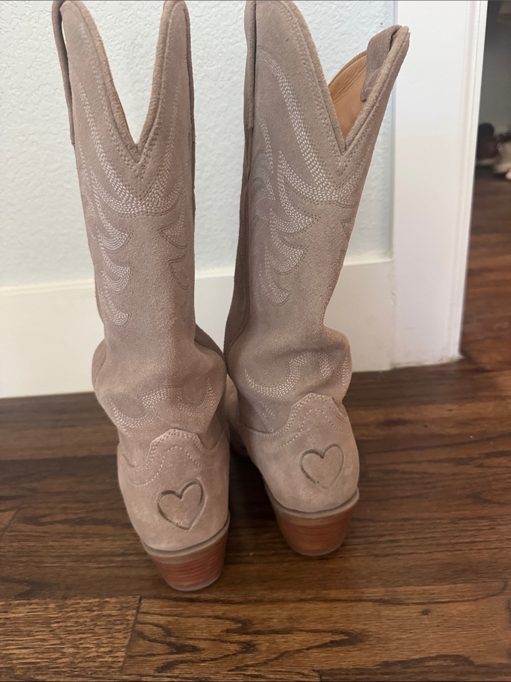 Tecovas Fawn Suede Cowboy Boot - Picture 5 of 7